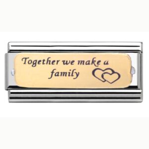 Yellow Gold Family Double Charm 29286GS