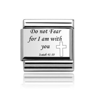 Silver Do Not Fear Charm 29287SS