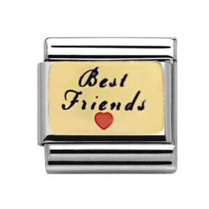 Yellow Gold Best Friends Heart Charm 29291GS