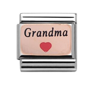 Rose Gold Grandma Heart Charm 29293RS