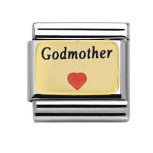 Yellow Gold Godmother Heart Charm 29297GS