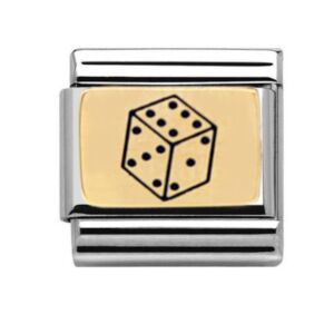 Yellow Gold Dice Charm 29299GS