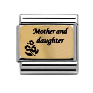 Yellow Gold Mother and Daughter Charm 29301GS
