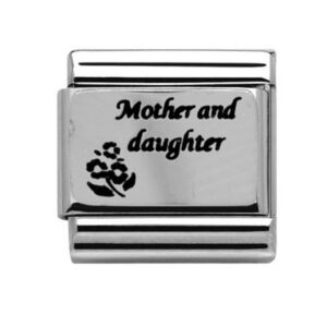 Silver Mother and Daughter Charm 29301SS