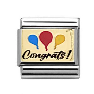 Congratulations Charm 29309GS