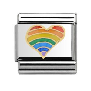 Rainbow Heart Charm 29340GS