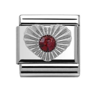 January Heart Birthstone 29343SS