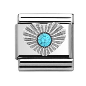 March Heart Birthstone 29344SS