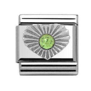 August Heart Birthstone 29349SS