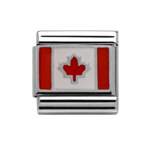 Silver Canadian Flag Charm 29407SS