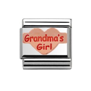 Rose Gold Grandma's Girl Charm 29410RS