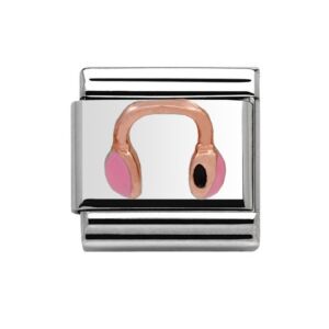 Rose Gold Headphones Charm 29425RS