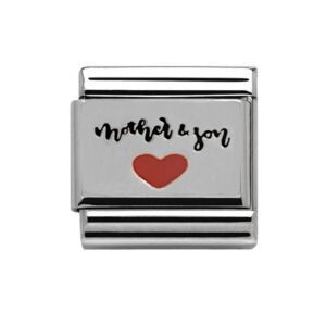 Silver Mother and Son Charm 29436SS