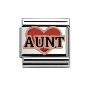 Rose Gold Aunt Charm 29438RS