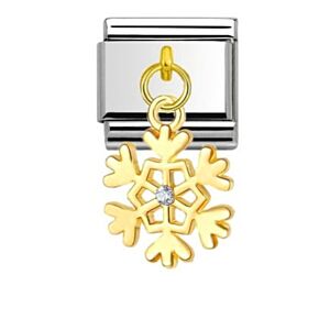 Gold Snowflake Drop Charm 29445GS