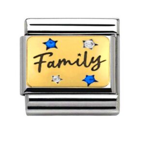 Gold Family & Stars Charm 29447GS