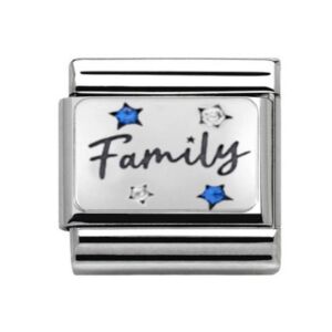 Silver Family & Stars Charm 29447SS