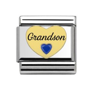 Gold Grandson Heart Charm 29451GS