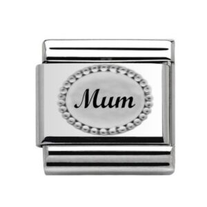 Silver Mum Studded Charm 29453SS