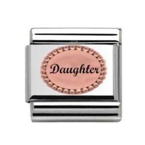 Rose Gold Daughter Studded Charm 29456RS