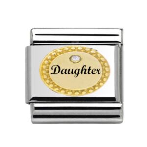Gold Daughter CZ Charm 29456GS