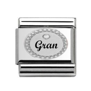Silver Gran CZ Charm 29457SS