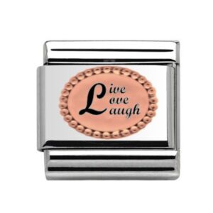 Rose Gold Live Love Laugh Charm 29462RS