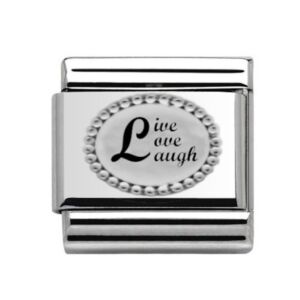 Silver Live Love Laugh Charm 29462SS
