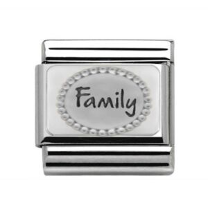 Silver Family Studded Charm 29463SS