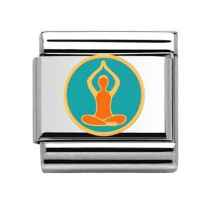 Silver Yoga Charm 29464B