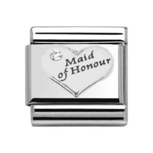 Gold Mother of the Bride Heart Charm 29472GS