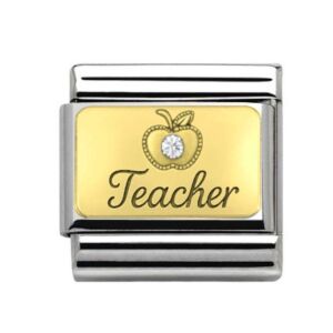 Gold Teacher Charm 29471GS