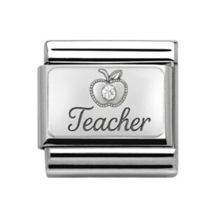 Silver Teacher Charm 29471SS