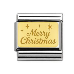 Gold Merry Christmas Charm 29478GS