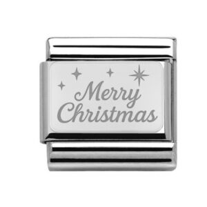 Silver Merry Christmas Charm 29478SS