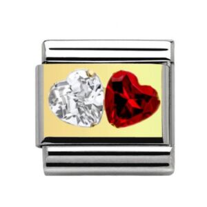 Gold Double Heart Charm 29479GS