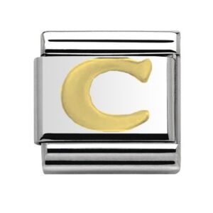 Gold Letter C Charm 29481GS-C