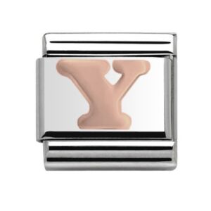 Rose Gold Letter Y Charm 29481RS-Y