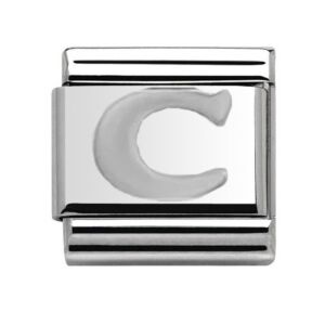 Silver Letter C Charm 29481SS-C
