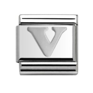 Silver Letter V Charm 29481SS-V