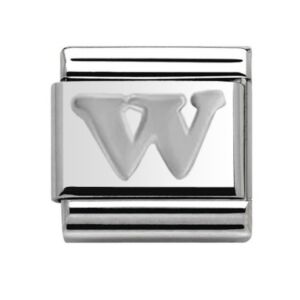 Silver Letter W Charm 29481SS-W