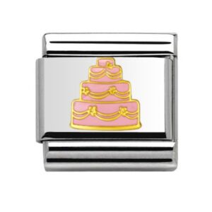 Gold Wedding Cake Charm 29480GS