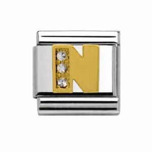 Charmlinks N Yellow Gold Charm 29615GS-N