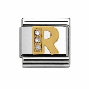 Charmlinks R Yellow Gold Charm 29618GS-R