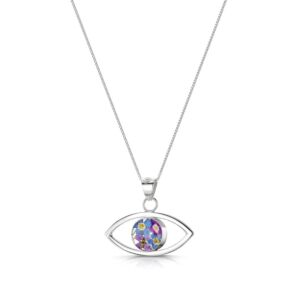 Silver Pendant - Purple Haze - Lucky Eye