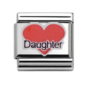 Charmlinks Silver Daughter Heart Charm 29401SS