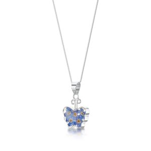 Silver Pendant - Forget-me-not - Sm Butterfly