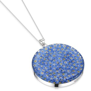 Silver Necklaces - Forget-me-not - Full Moon XL