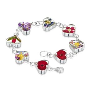 Silver Bracelet - Mixed - Lg Heart