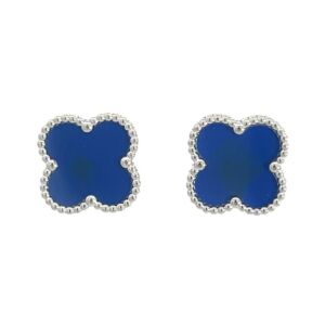 Matisse Blue Four Leaf Clover Stud Earrings MP64